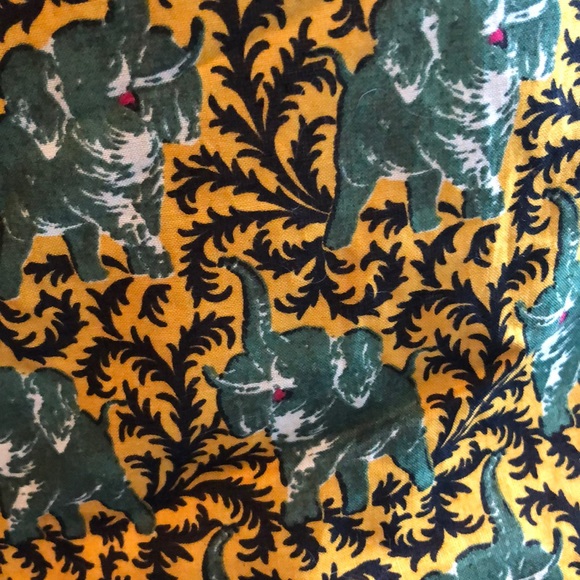 J. Crew Off the Shoulder Elephant Printed Blouse - Picture 3 of 4